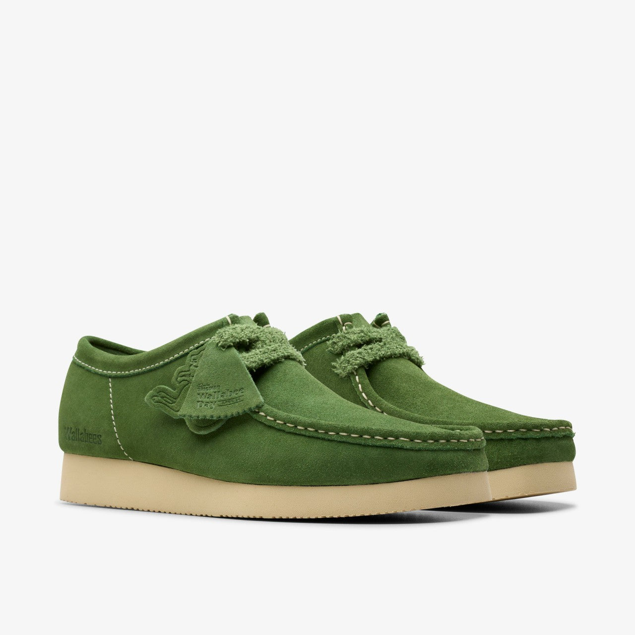 Wallabee 2604 Green Suede Clarks Men