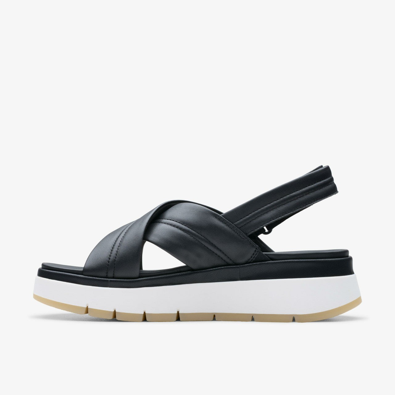 Tuscan Cross Black Leather Clarks Women