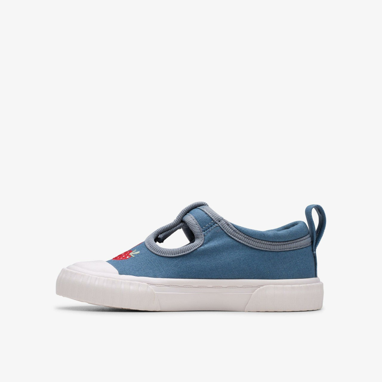 Foxing Berry Toddler Blue Canvas Clarks Kids|Babies