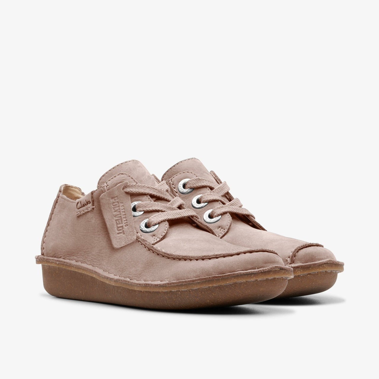 Funny Dream Light Pink Suede Clarks Women