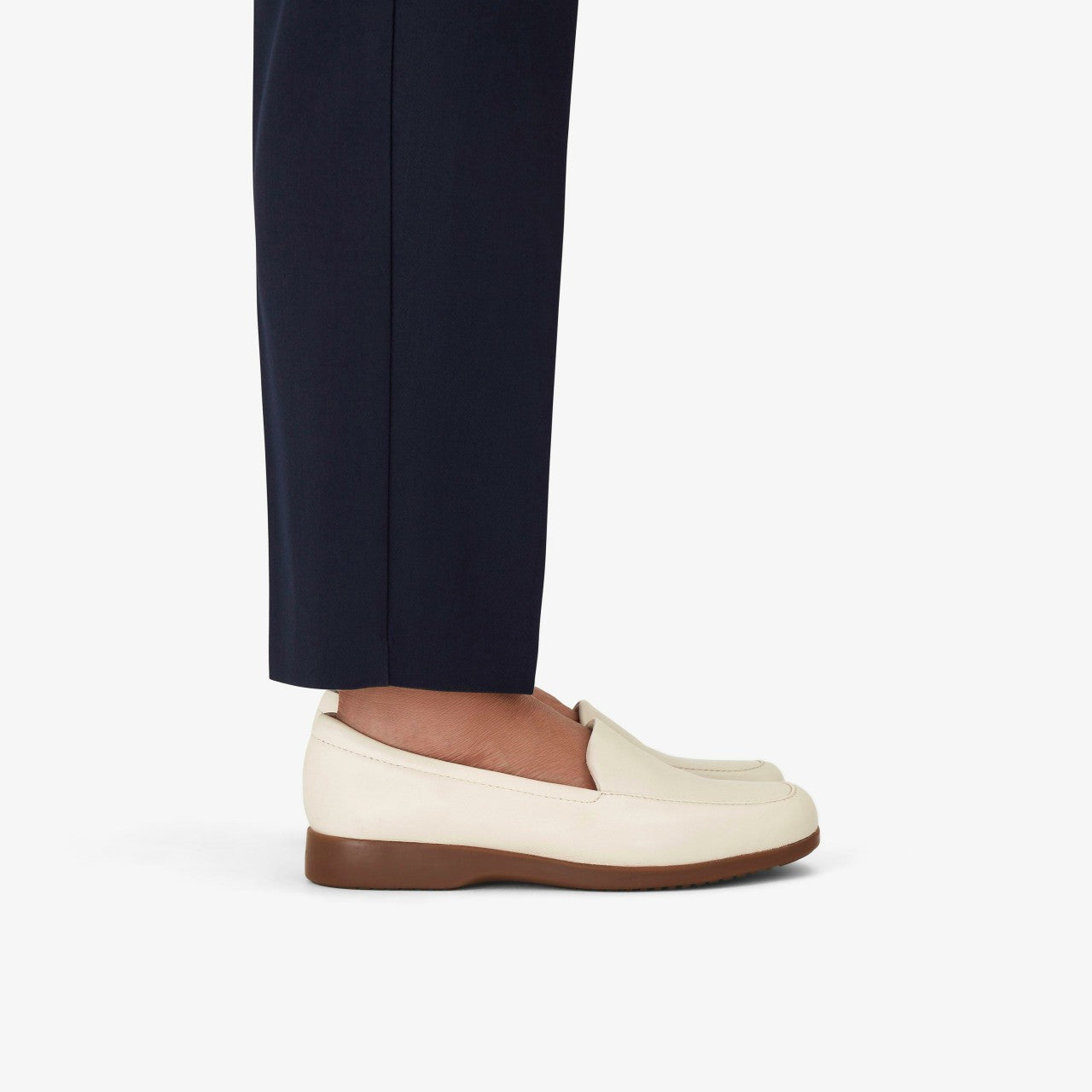 Georgia Cream Leather Clarks Women