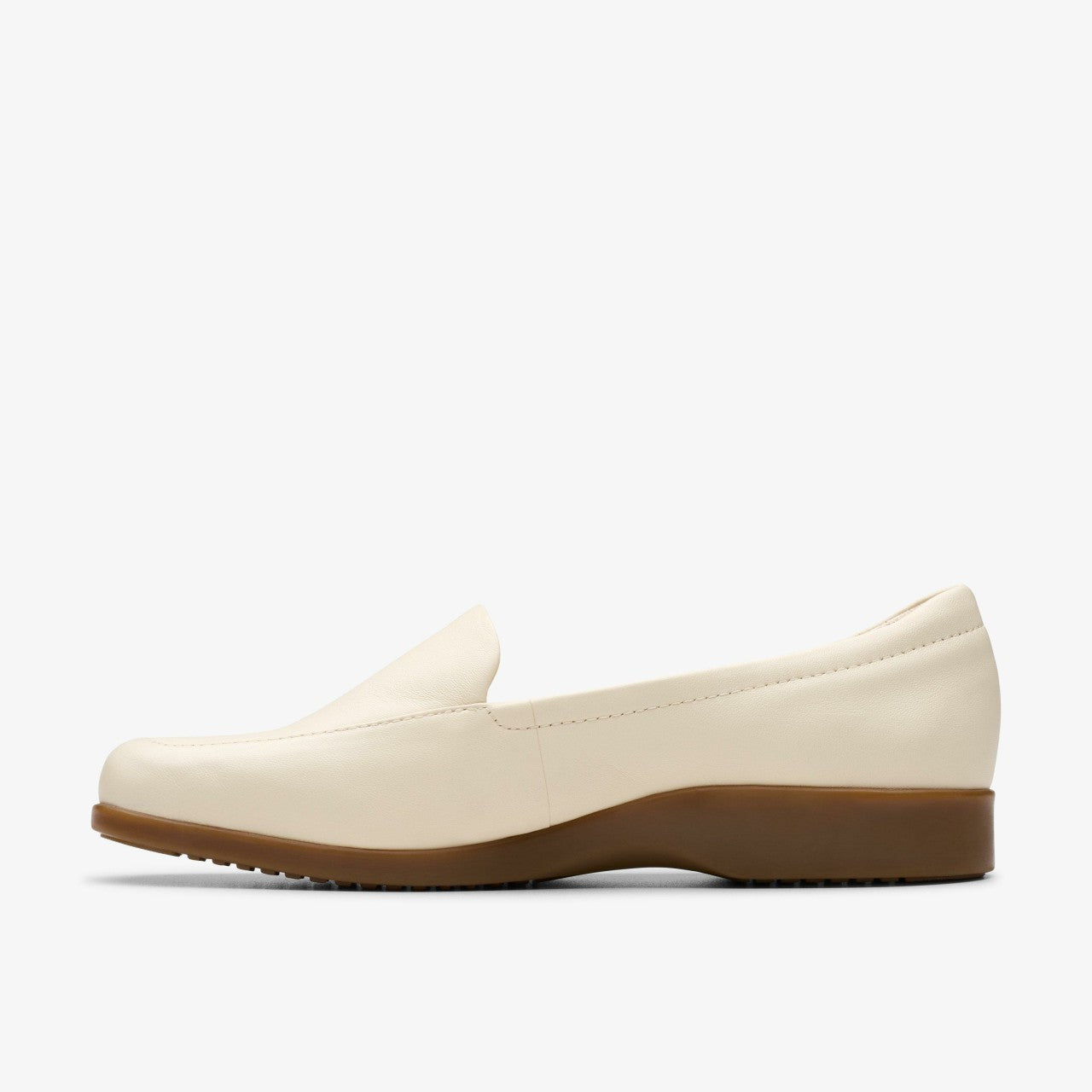 Georgia Cream Leather Clarks Women