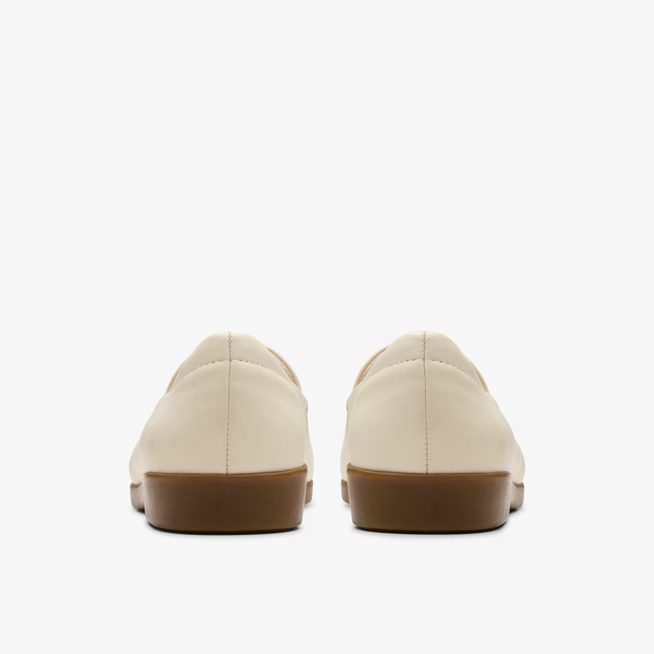 Georgia Cream Leather Clarks Women