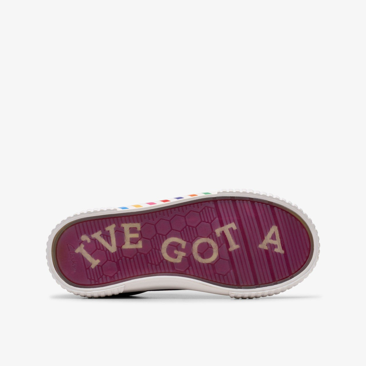 Roald Dahl Charlie & the Chocolate Factory Foxing Mix Kid Purple Canvas Clarks Kids