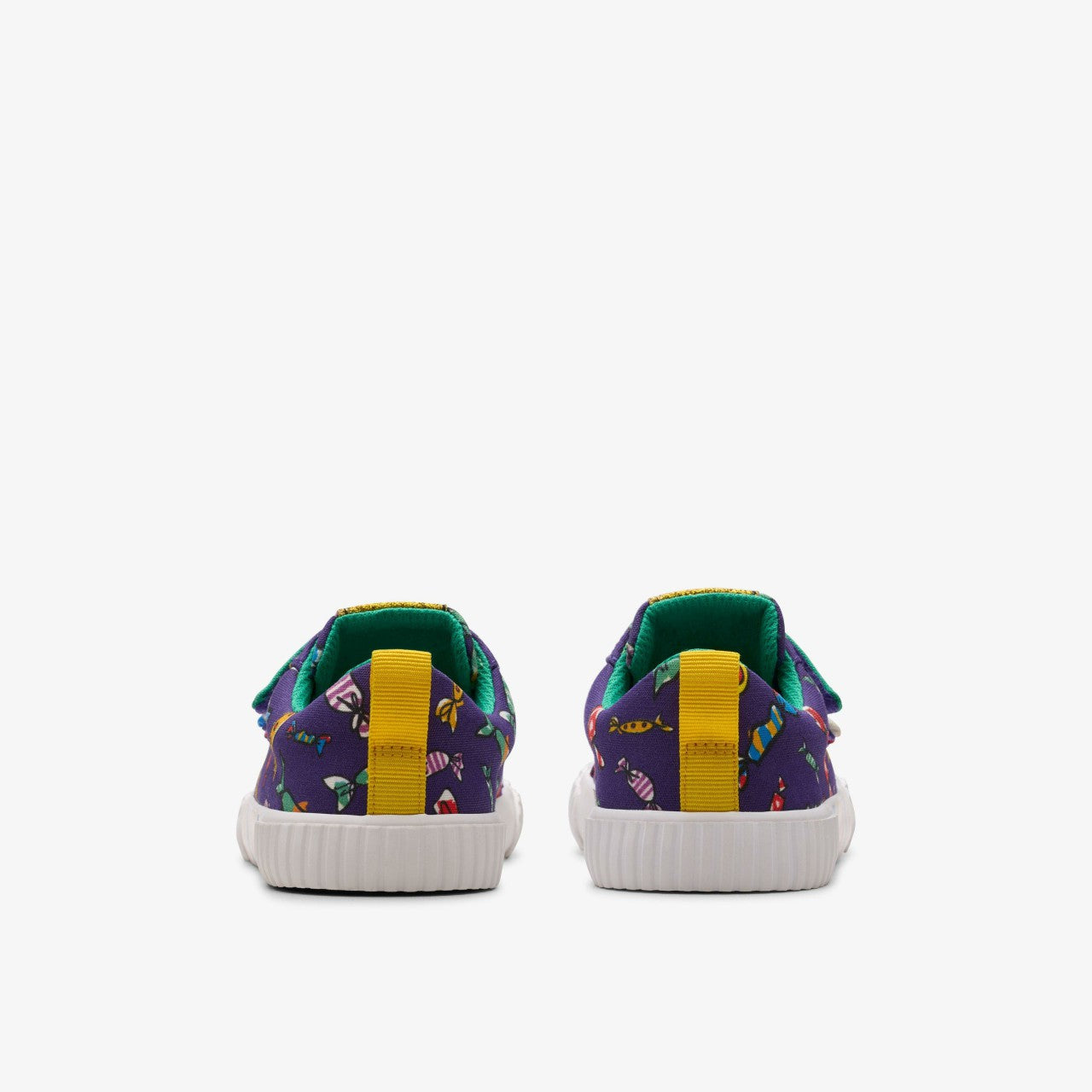 Roald Dahl Charlie & the Chocolate Factory Foxing Mix Kid Purple Canvas Clarks Kids