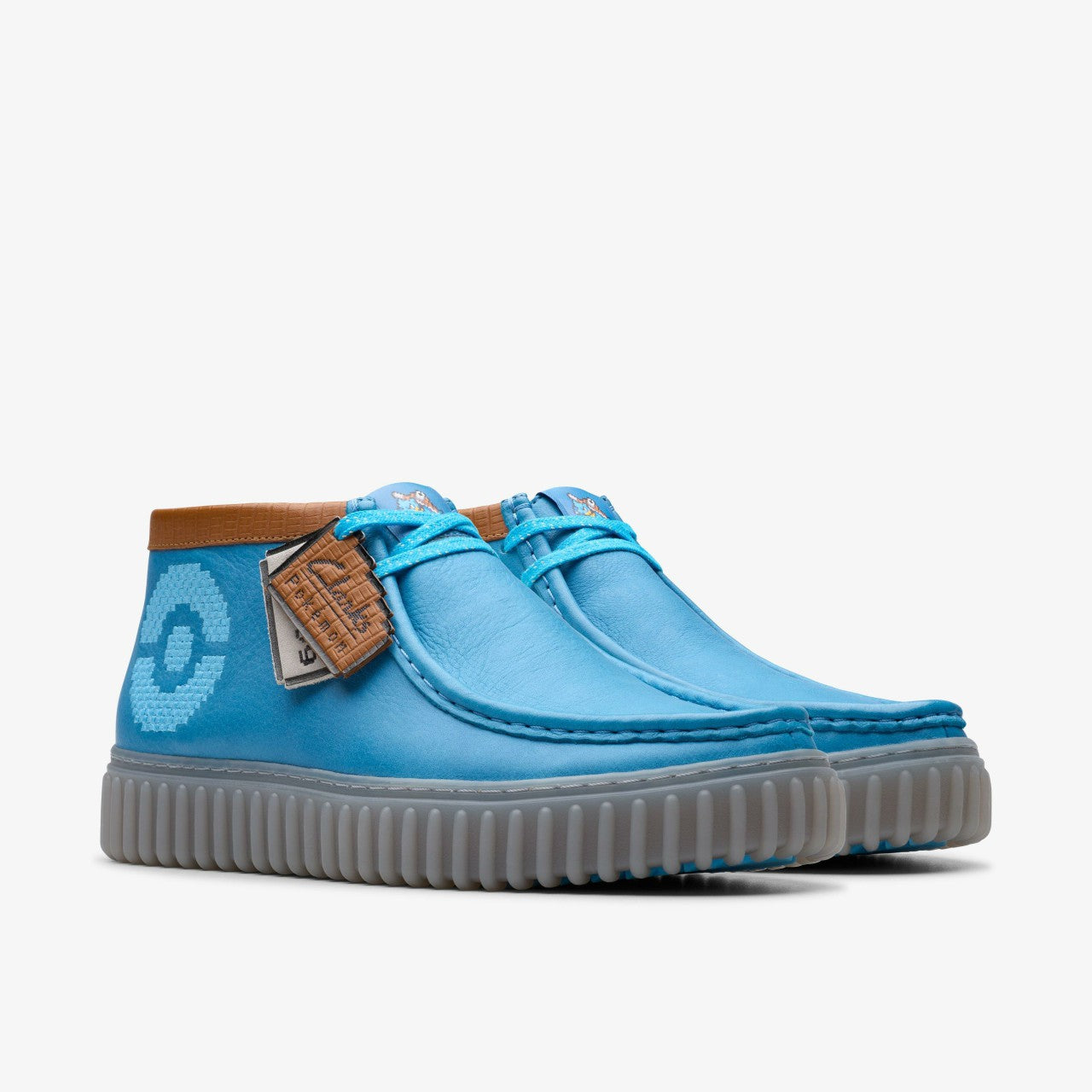 Torhill Explore Blue Leather Clarks Men|Women