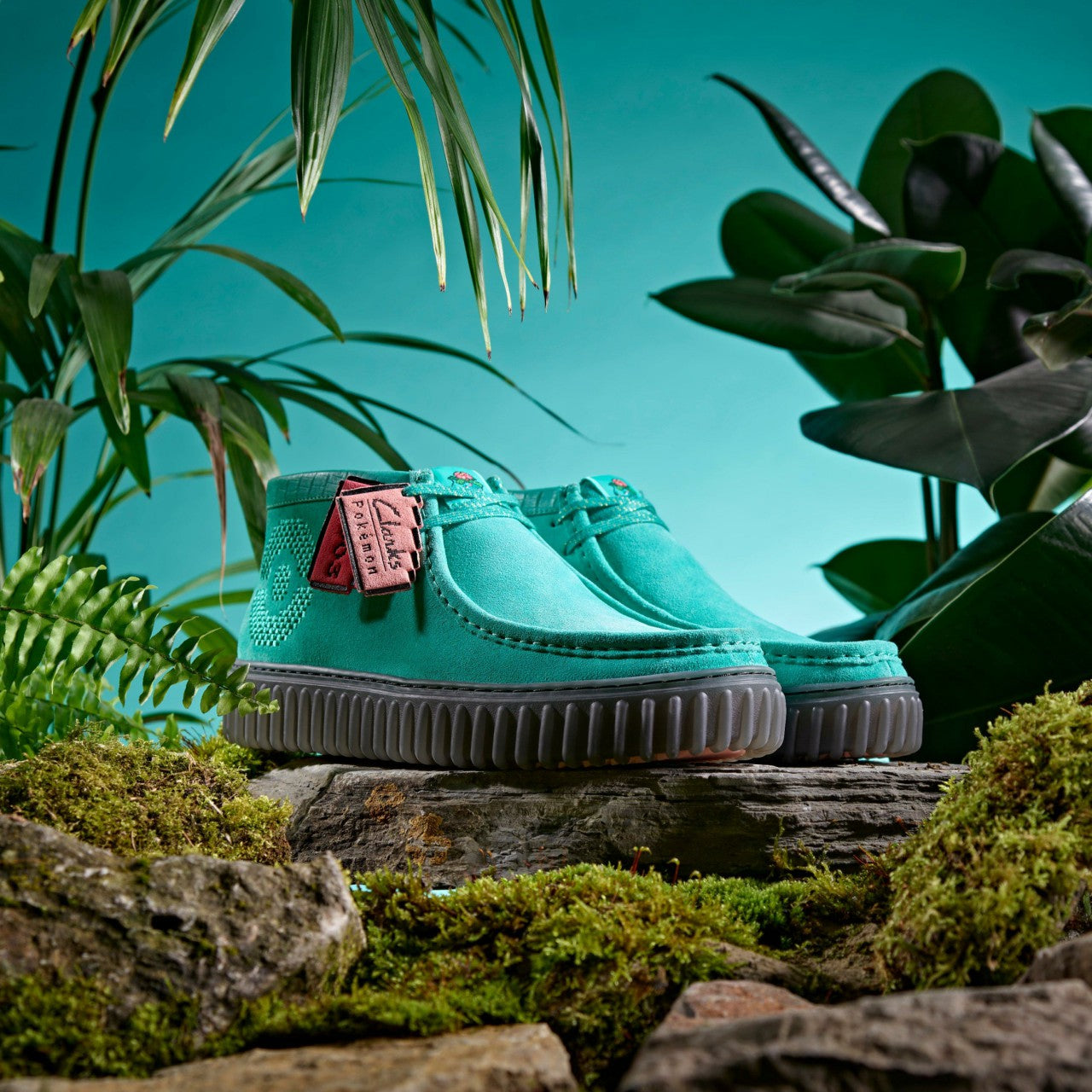 Torhill Explore Turquoise Suede Clarks Men|Women