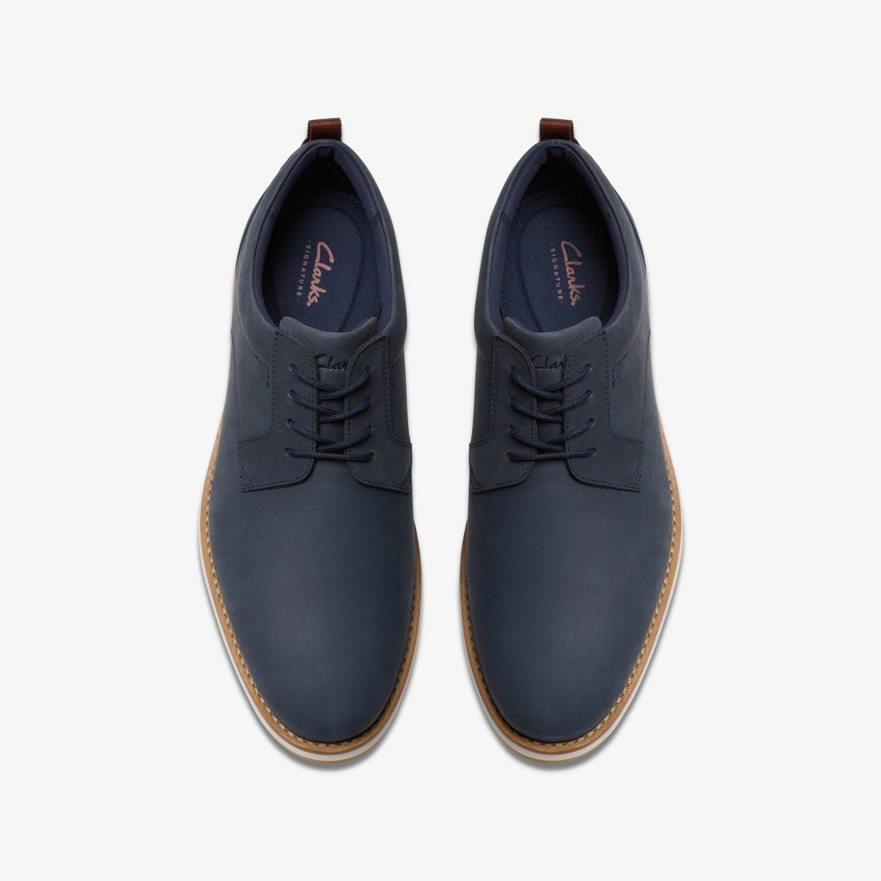 Lapford Lace Navy Nubuck Clarks Men
