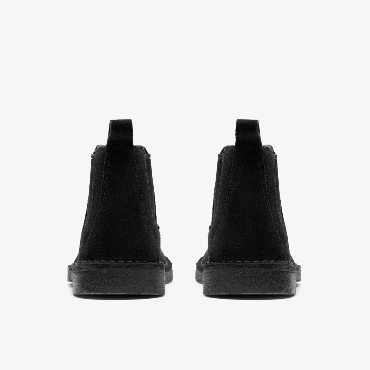 Desert Chelsea Black Suede Clarks Men