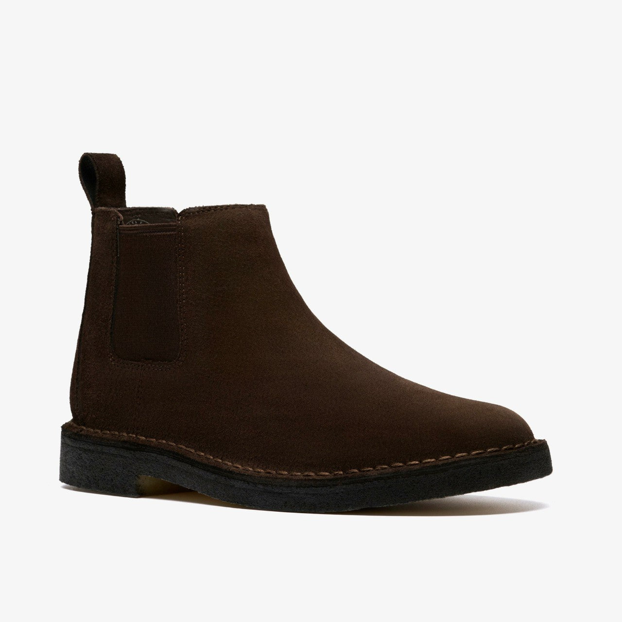 Desert Chelsea Dark Brown Suede Clarks Men
