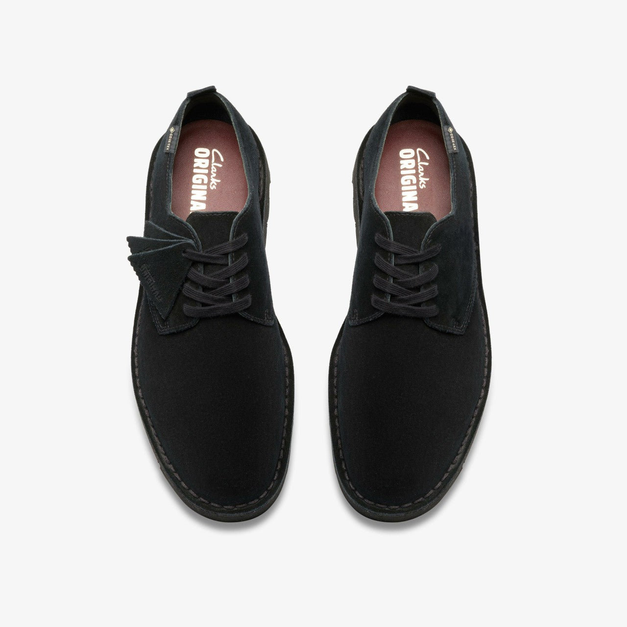 Desert London GORE-TEX Black Suede Clarks Men