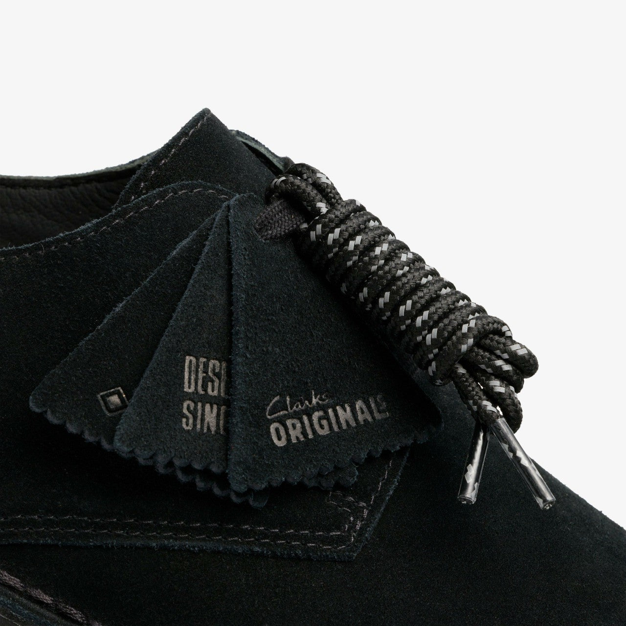 Desert London GORE-TEX Black Suede Clarks Men