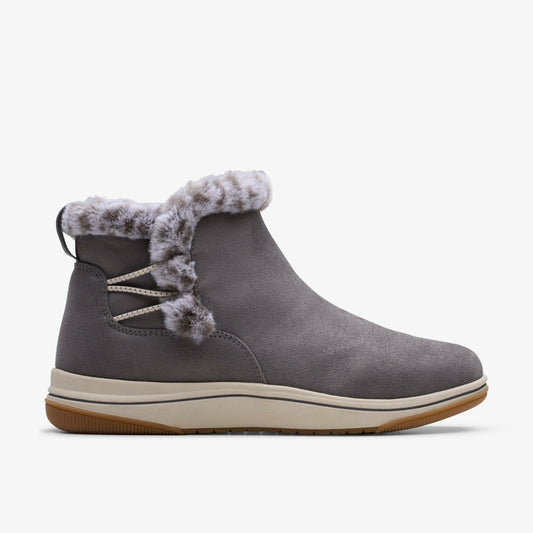 Brinkley Fur Dark Grey Clarks Women