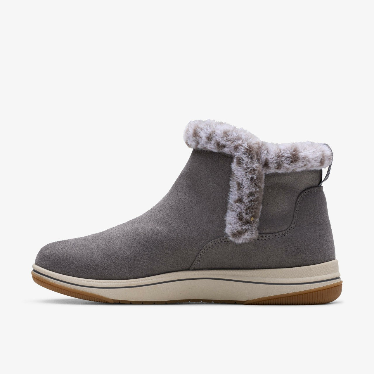 Brinkley Fur Dark Grey Clarks Women