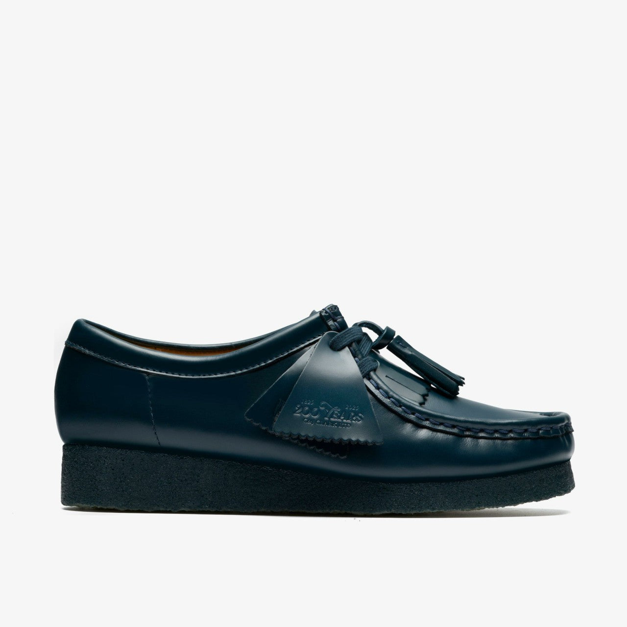Wallabee Dark Teal Leather Clarks Women