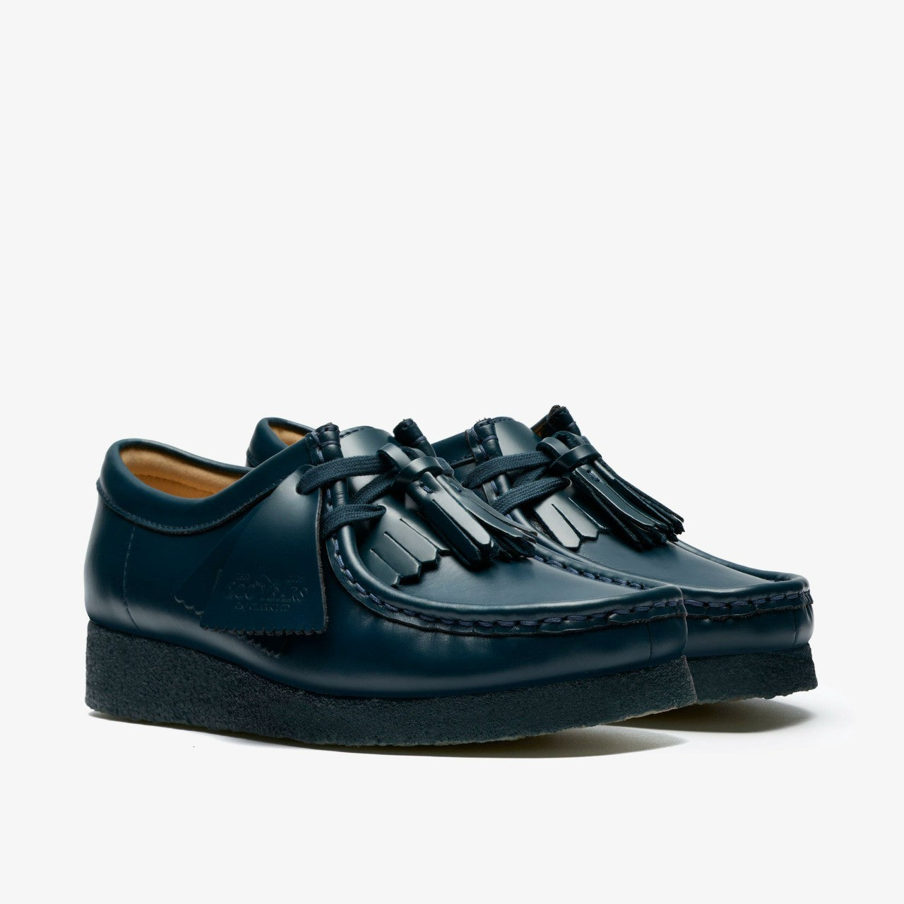 Wallabee Dark Teal Leather Clarks Women