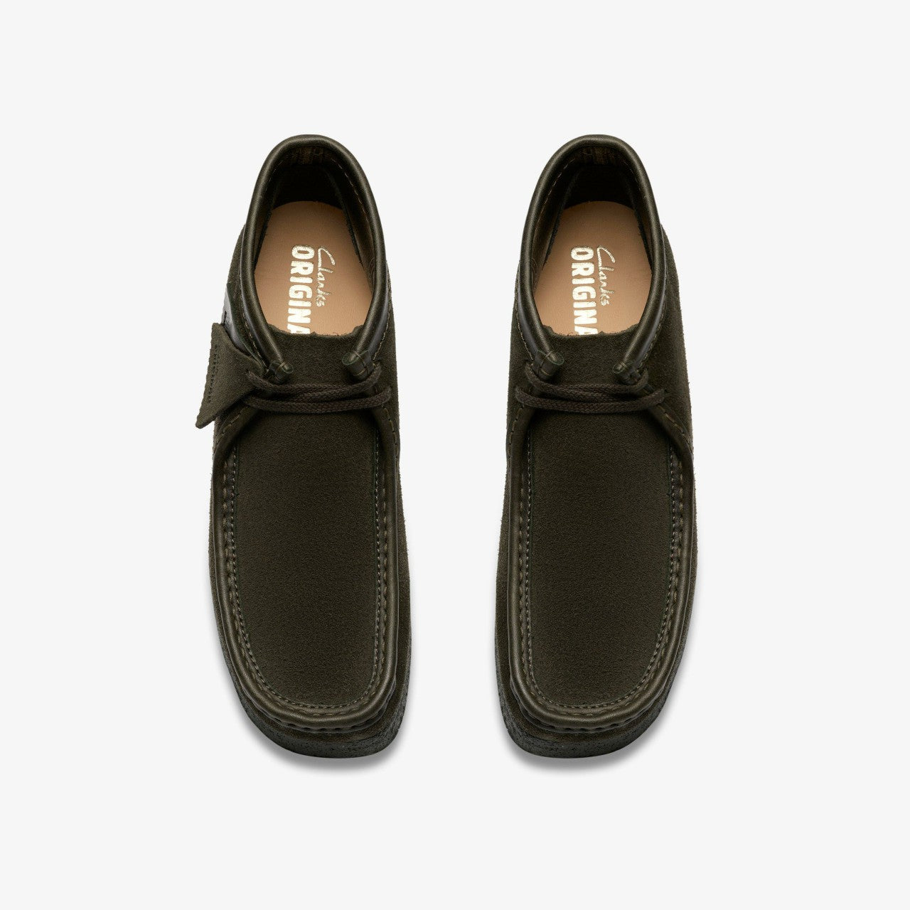 Wallabee Boot Loden Green Suede Clarks Men
