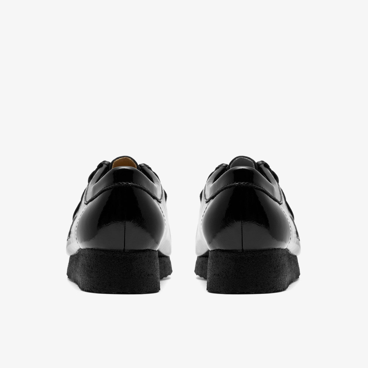 Wallabee Black Patent Clarks Women