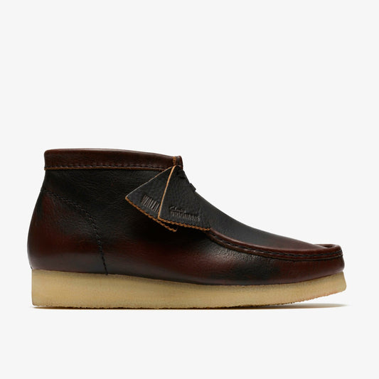 Wallabee Boot Dark Tan Combination Clarks Men
