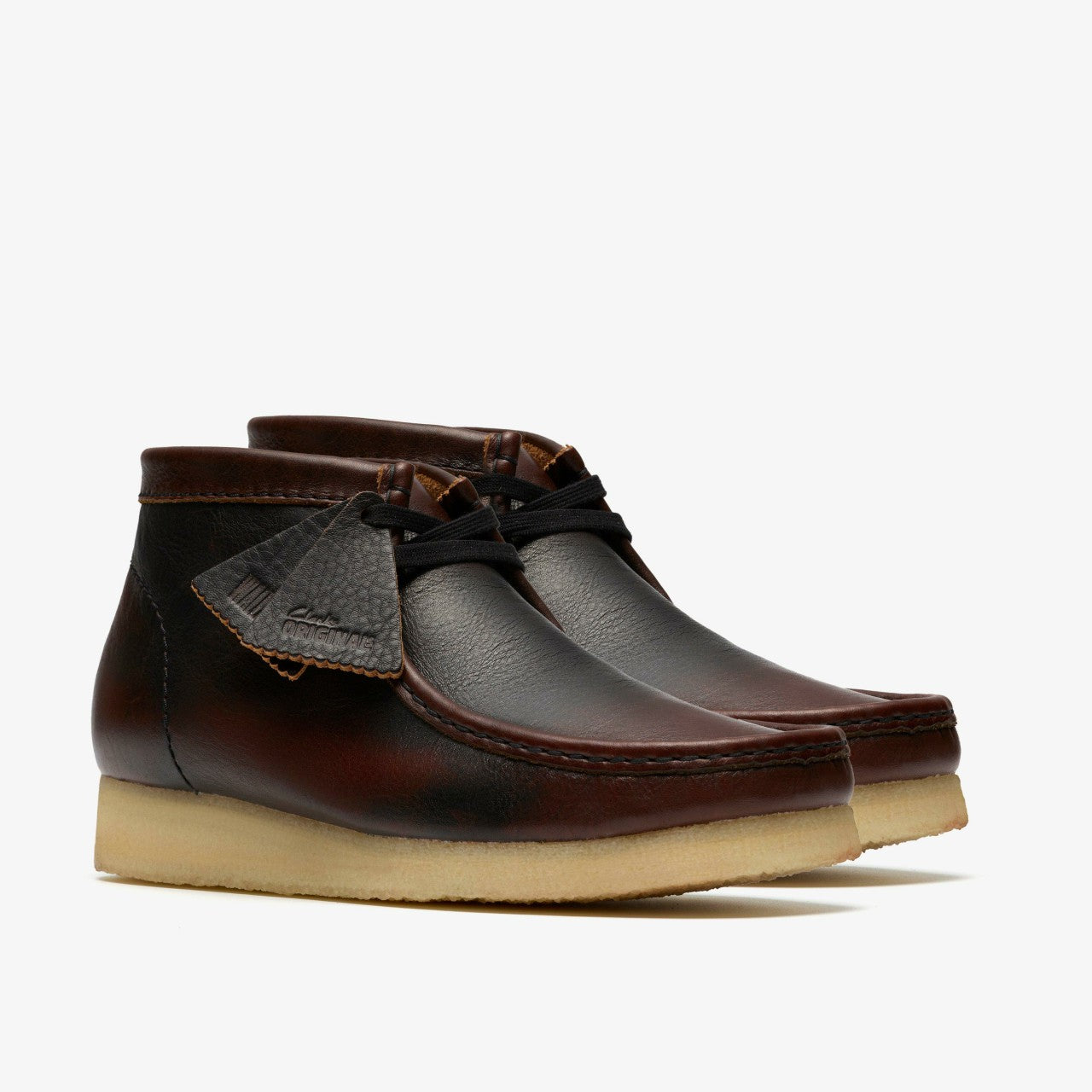 Wallabee Boot Dark Tan Combination Clarks Men