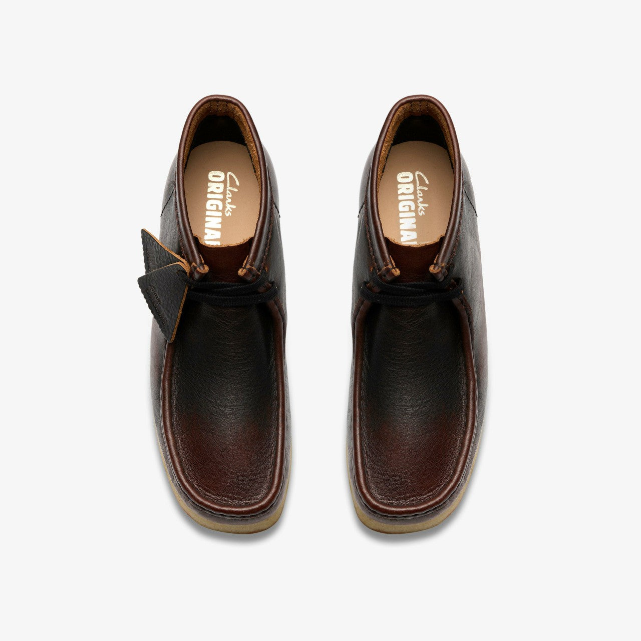Wallabee Boot Dark Tan Combination Clarks Men