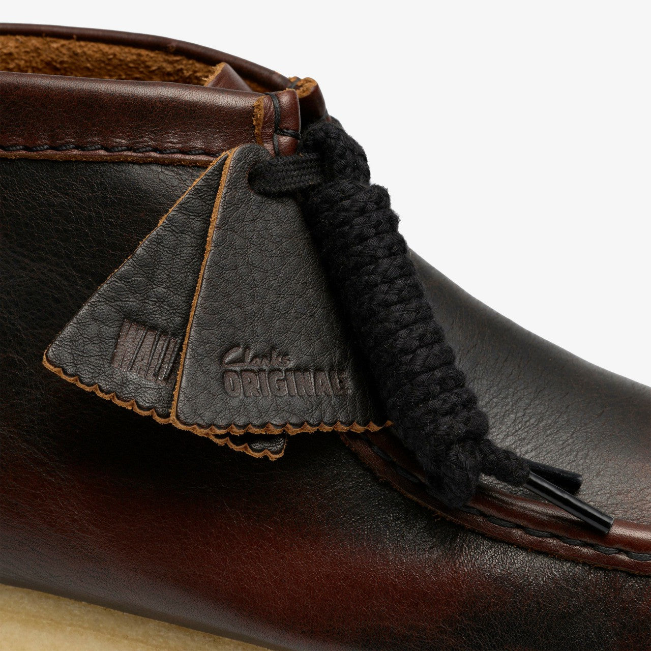 Wallabee Boot Dark Tan Combination Clarks Men