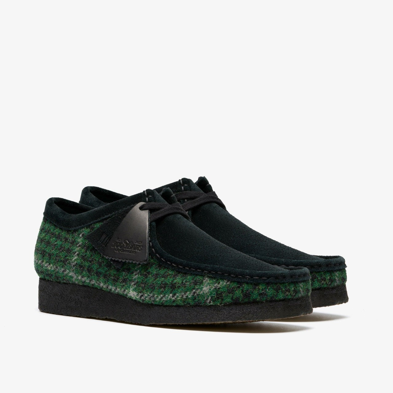 Wallabee Green Tweed Combination Clarks Men