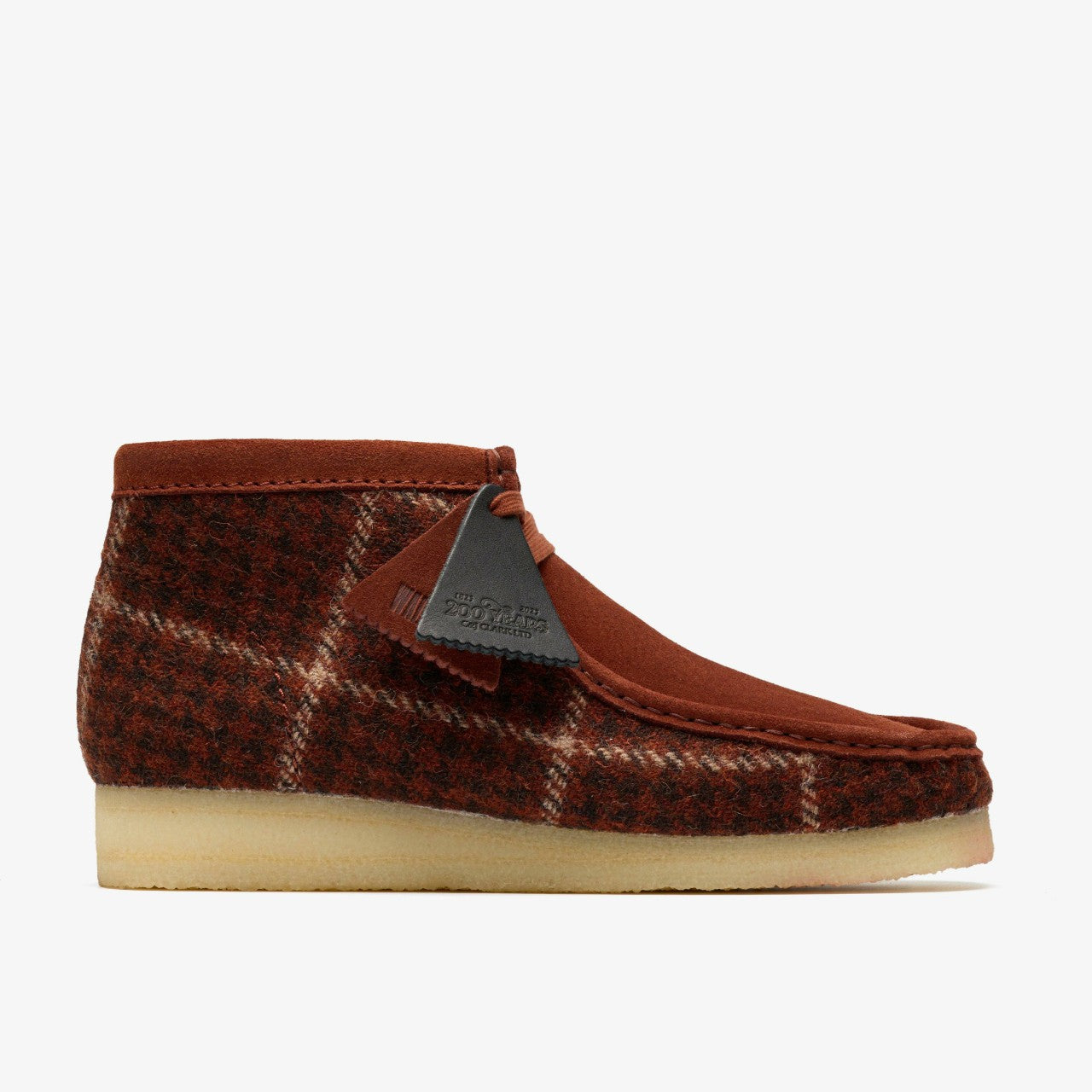 Wallabee Boot Rust Tweed Combination Clarks Men