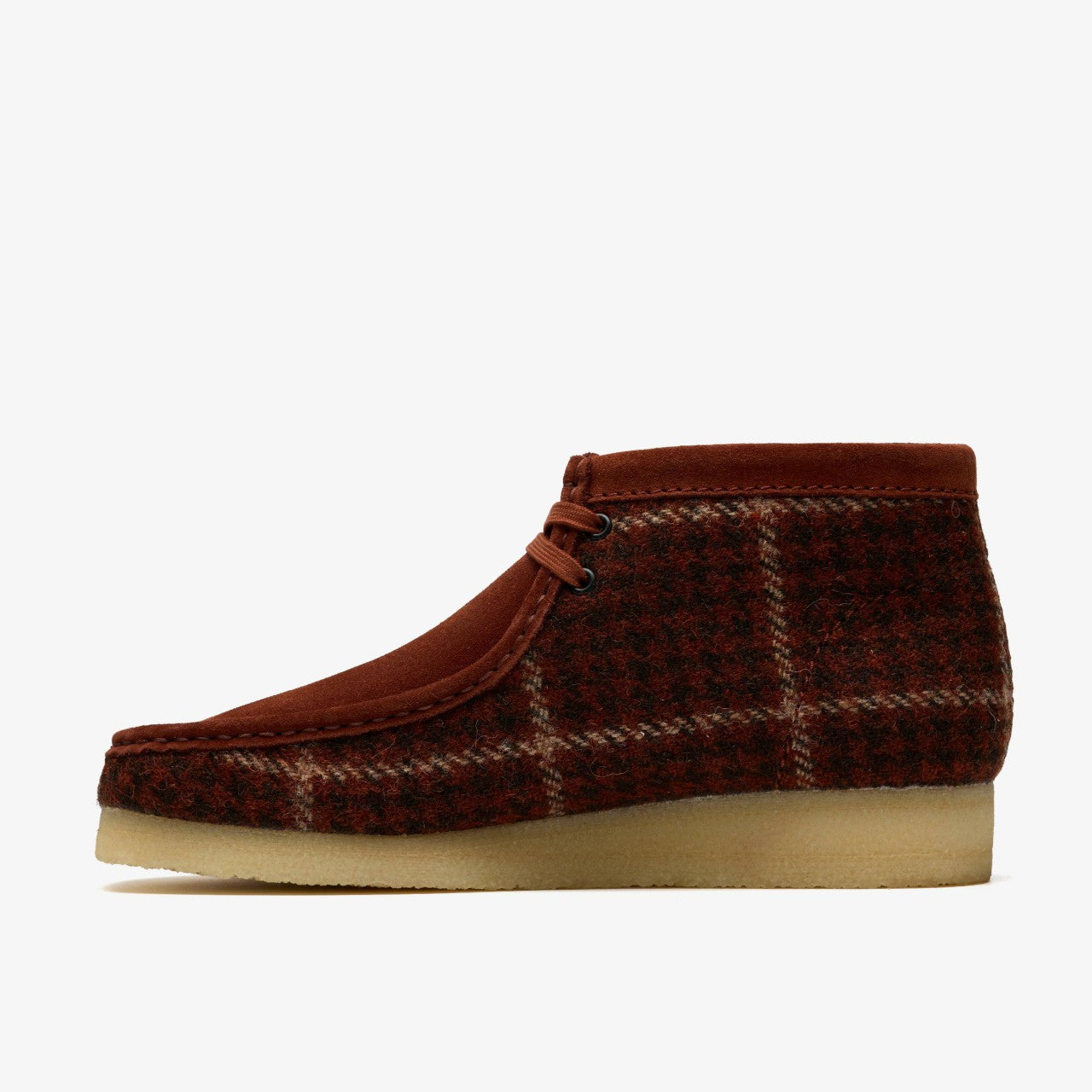 Wallabee Boot Rust Tweed Combination Clarks Men