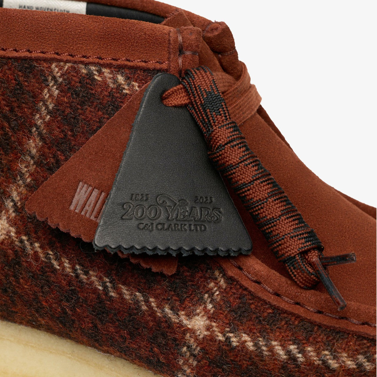 Wallabee Boot Rust Tweed Combination Clarks Men