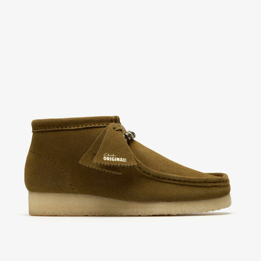 Wallabee Boot Green Suede Clarks Women