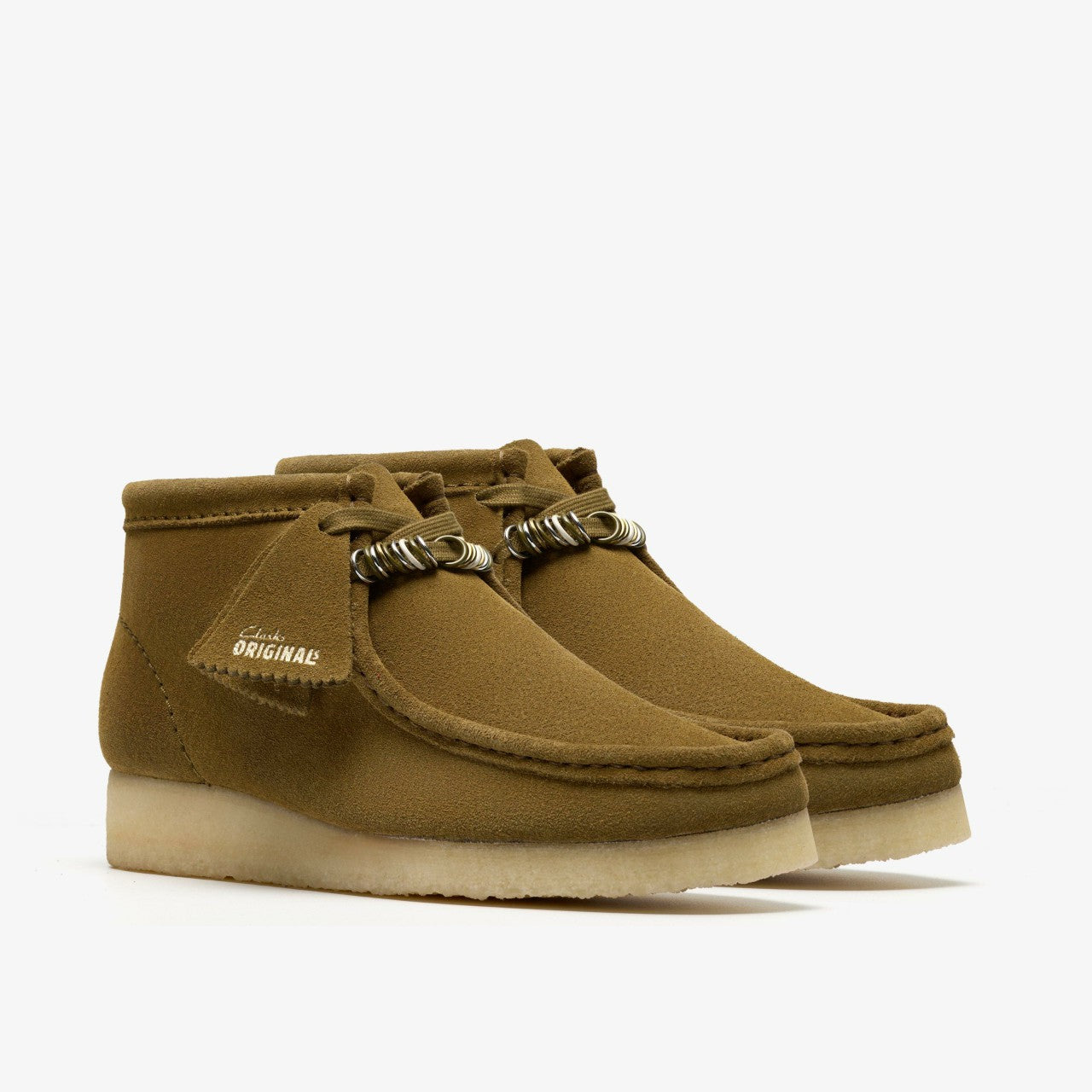 Wallabee Boot Green Suede Clarks Women