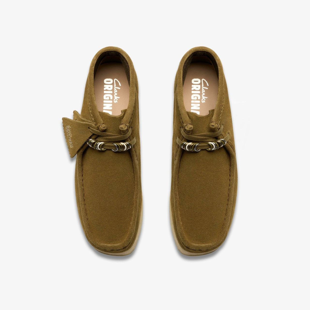 Wallabee Boot Green Suede Clarks Women