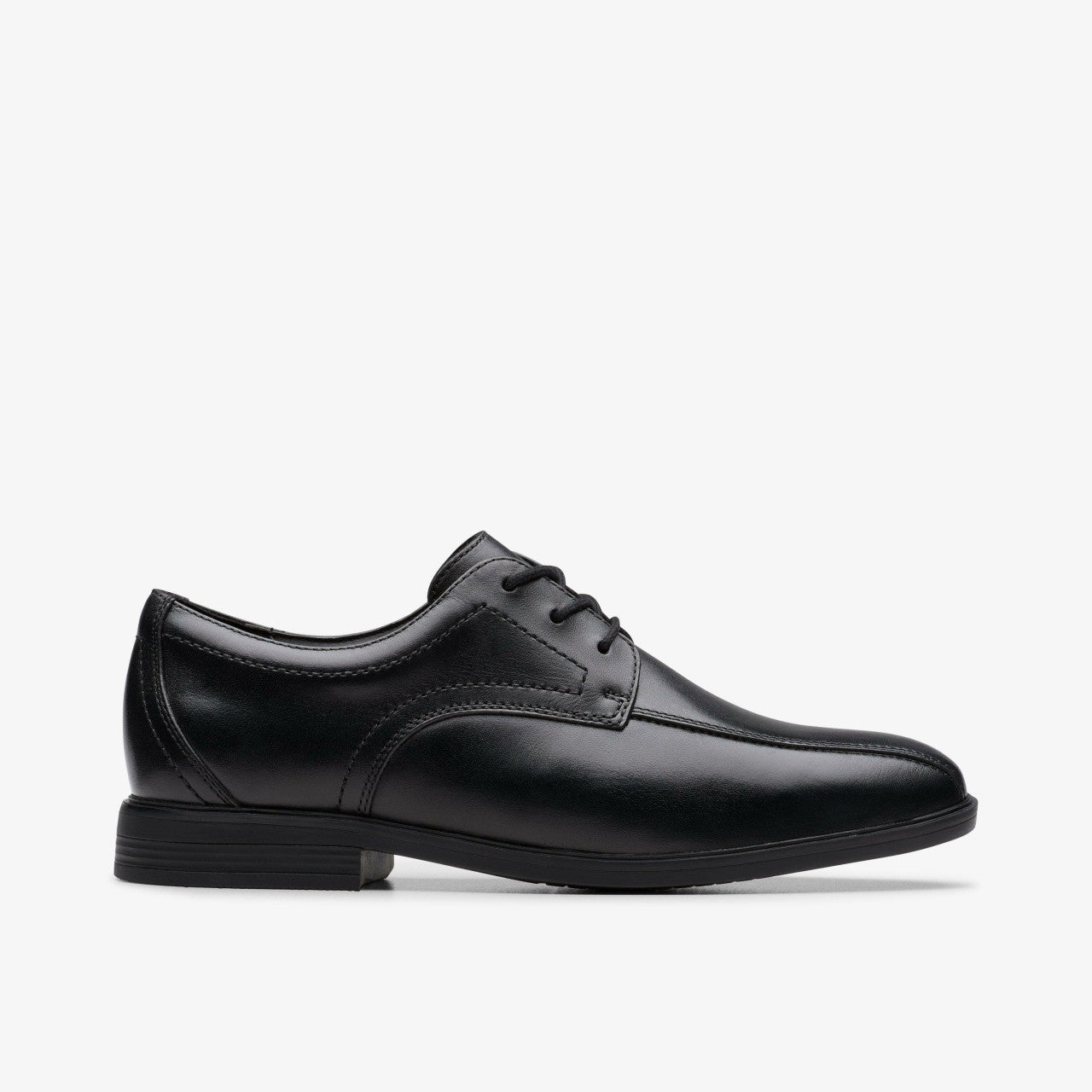 Jonwin Loop Youth Black Leather Clarks Kids