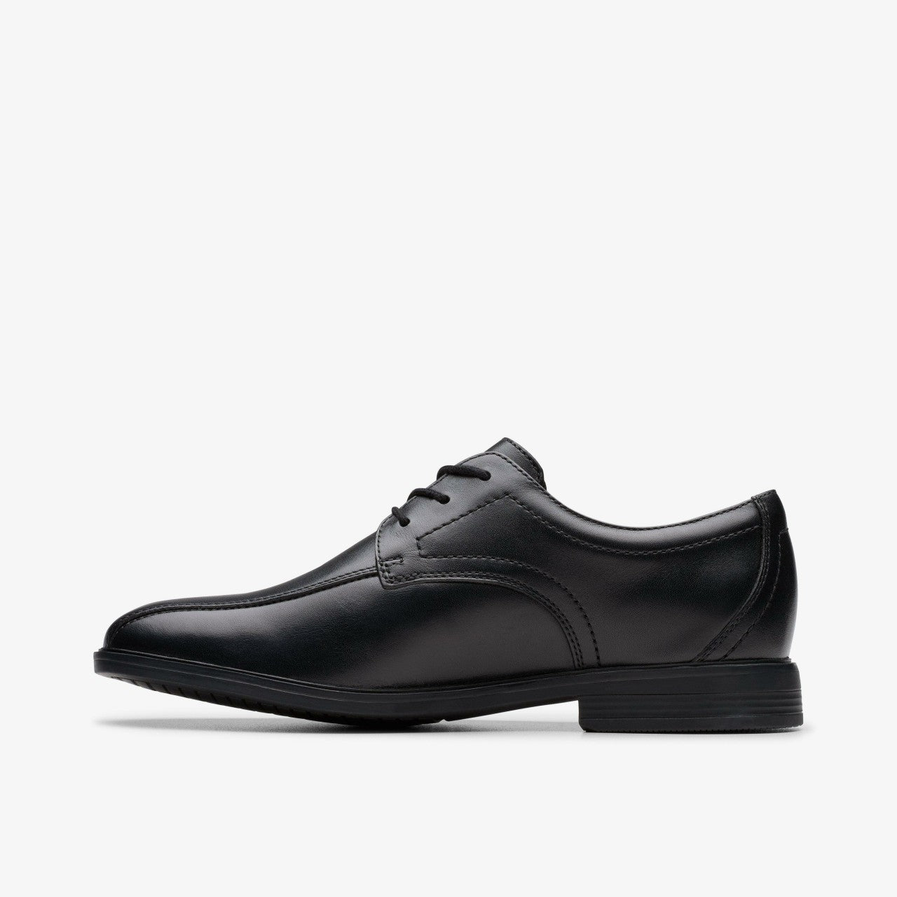 Jonwin Loop Youth Black Leather Clarks Kids