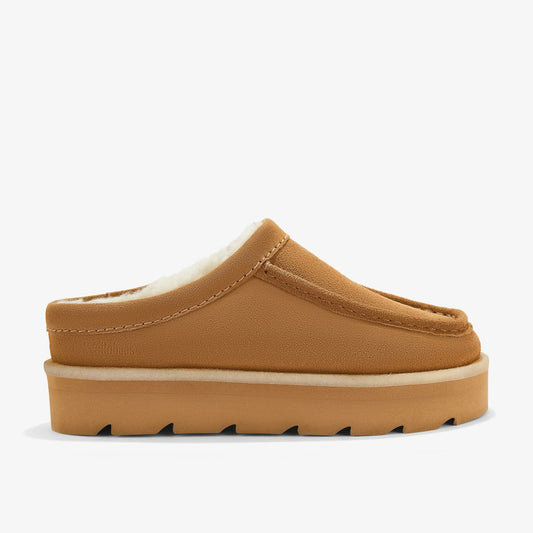 Meare Mule Caramel Warmlined Clarks Women