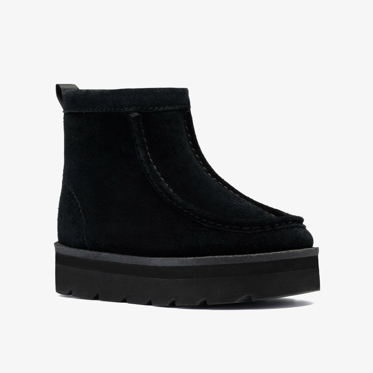 Meare Rooey Black Suede Warmlined Clarks Women