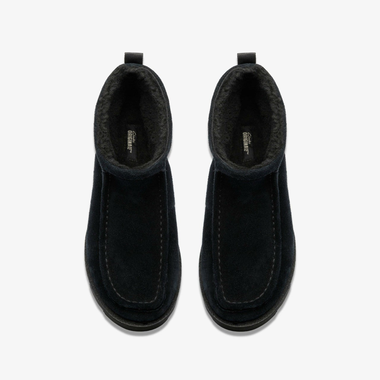 Meare Rooey Black Suede Warmlined Clarks Women
