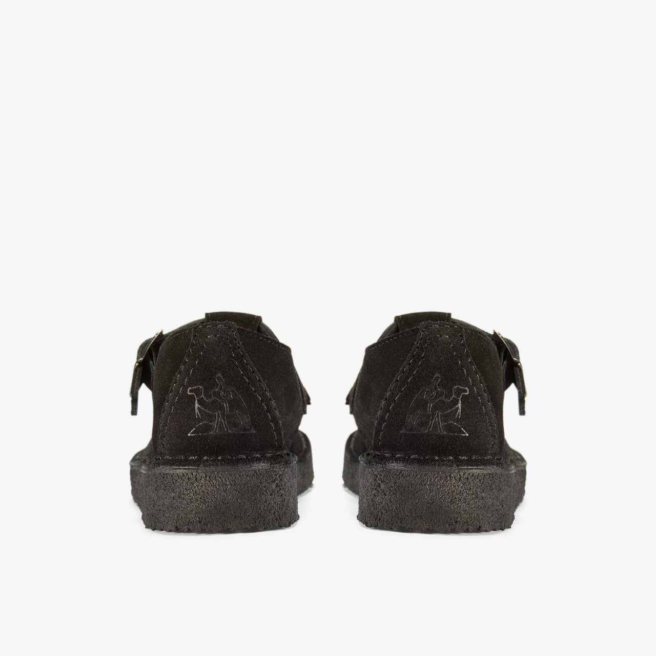 Nomad T Bar Black Suede Clarks Men
