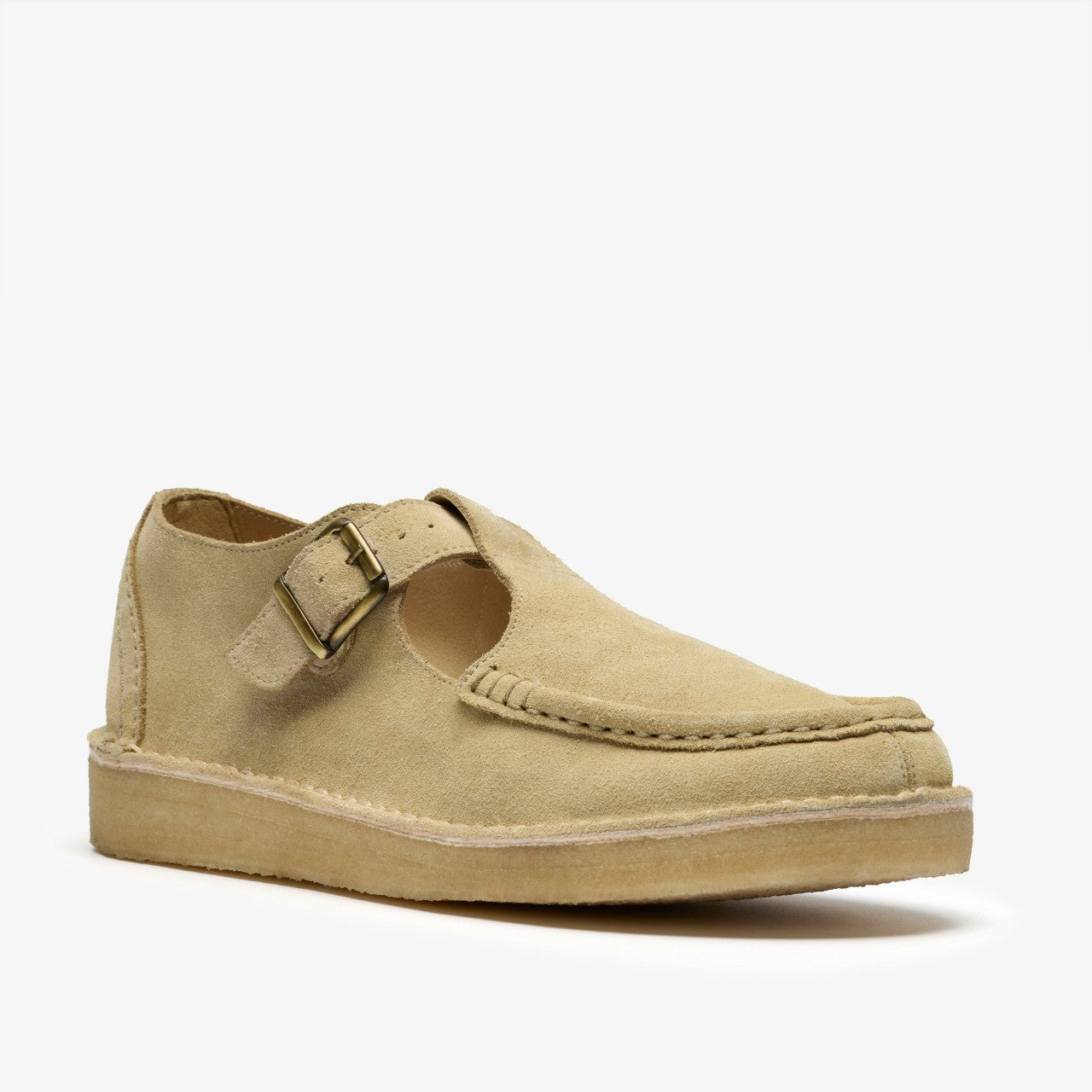 Nomad T Bar Maple Suede Clarks Men