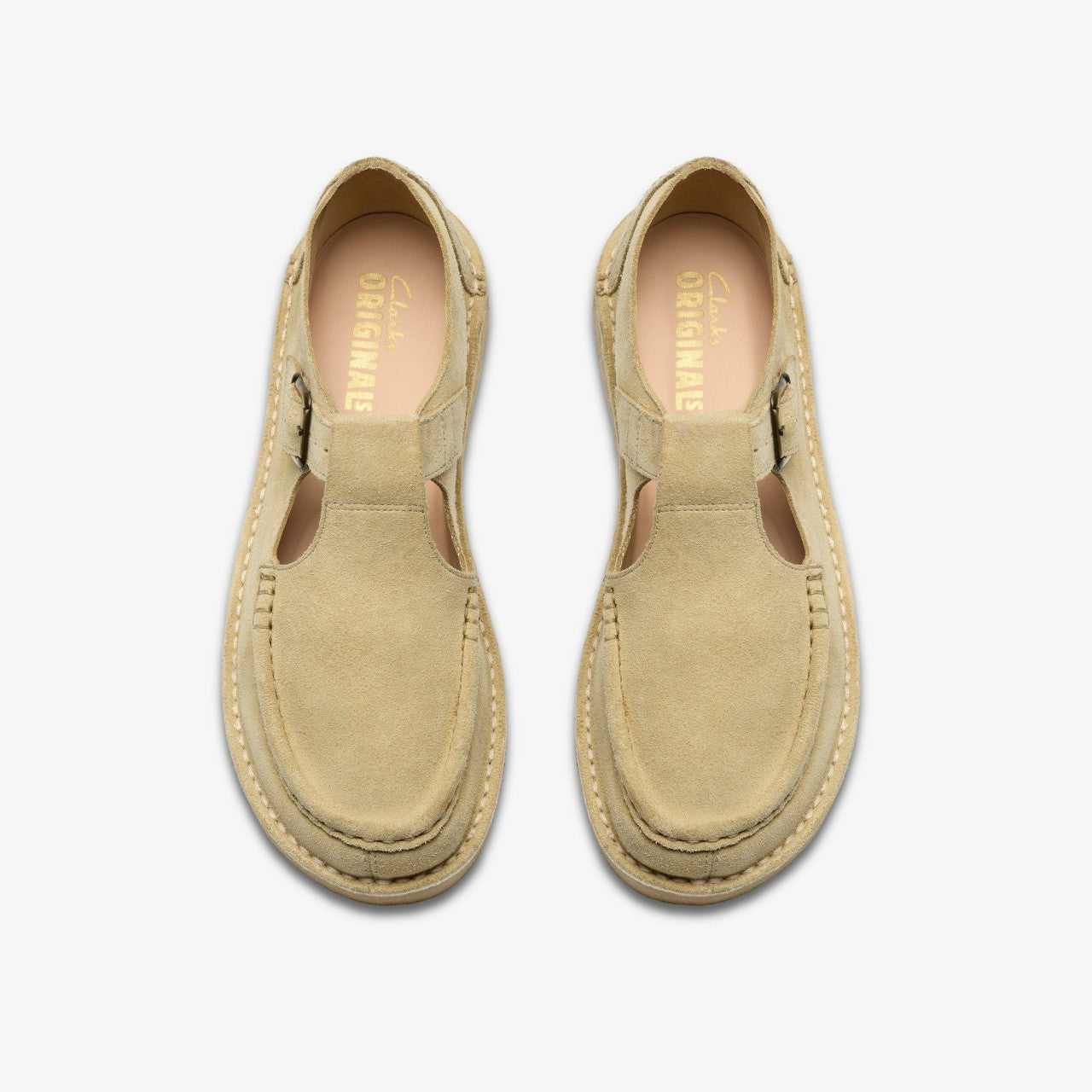 Nomad T Bar Maple Suede Clarks Men