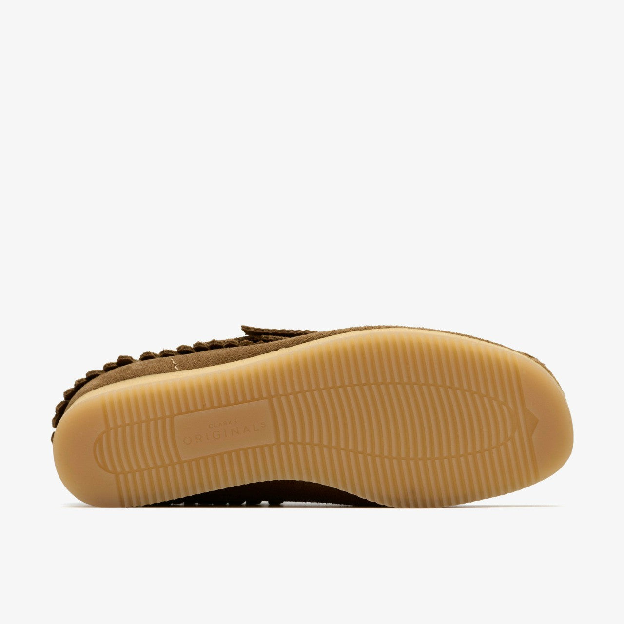 Wallabee Wedge Fringe Light Tan Suede Clarks Women