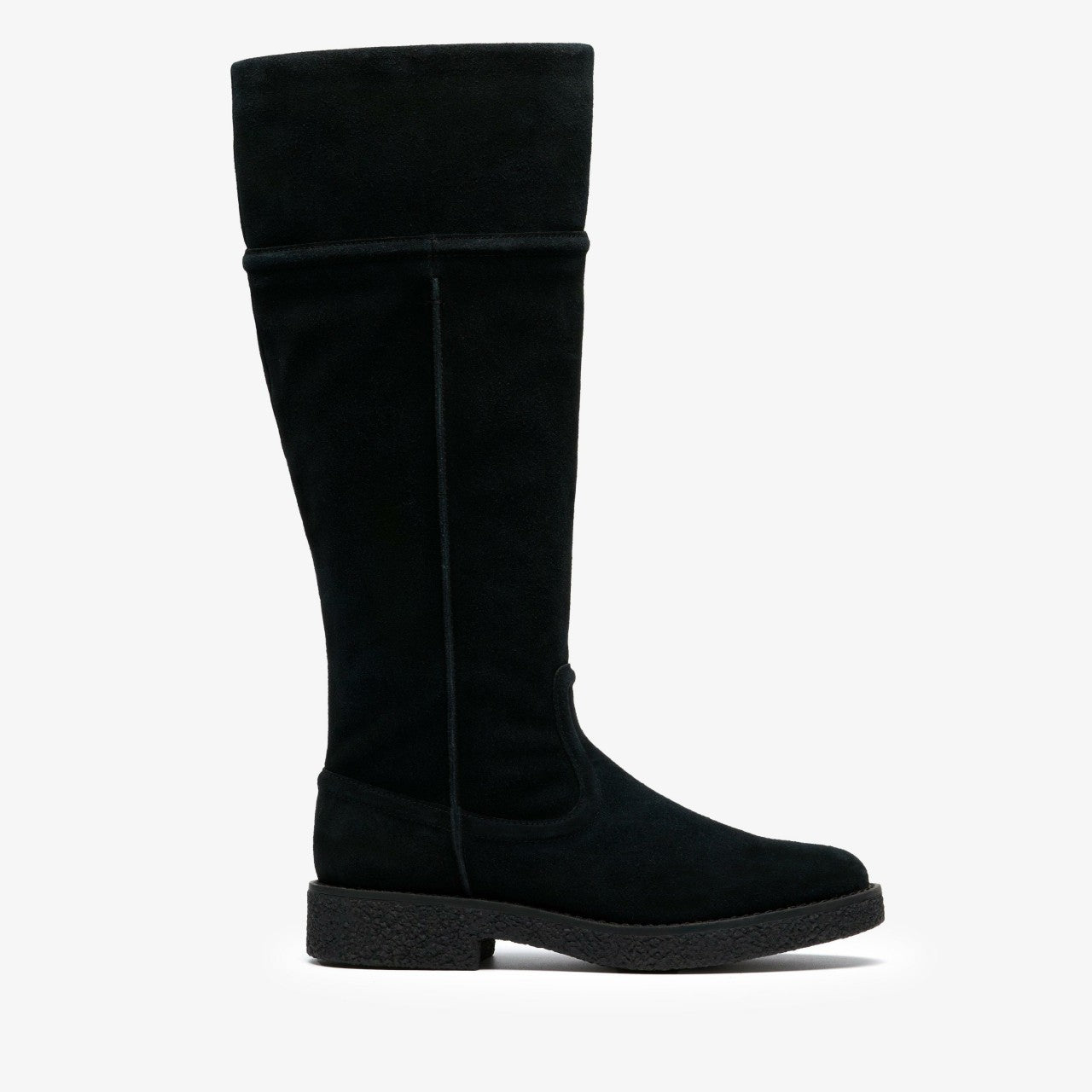 Nella Hi Black Suede Clarks Women