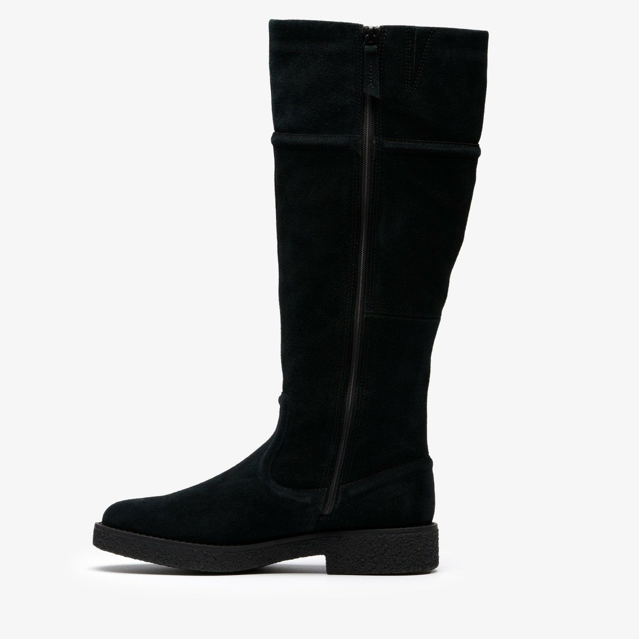 Nella Hi Black Suede Clarks Women