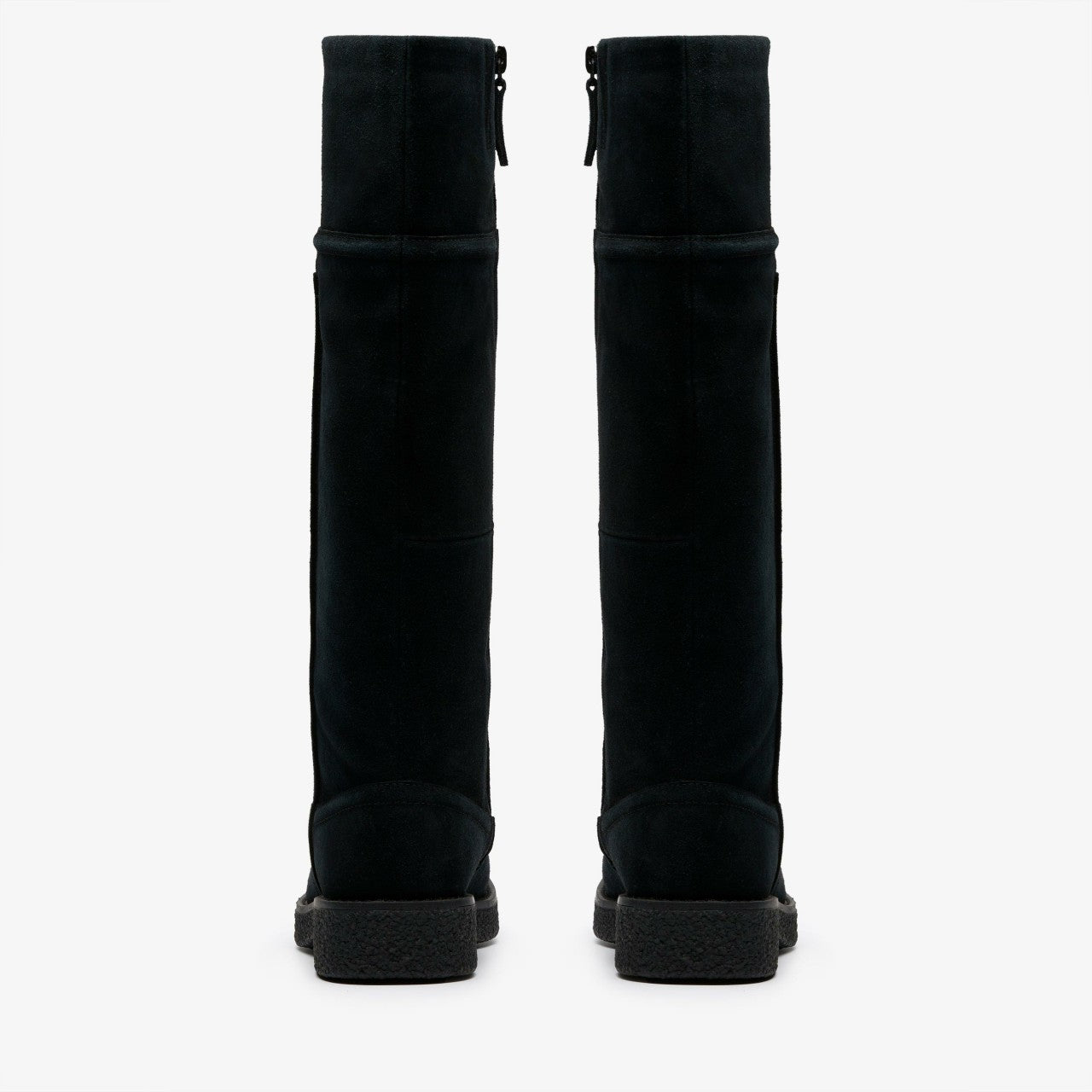 Nella Hi Black Suede Clarks Women