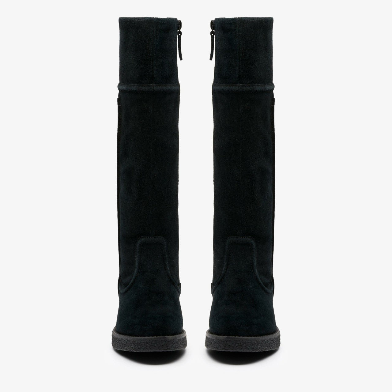 Nella Hi Black Suede Clarks Women