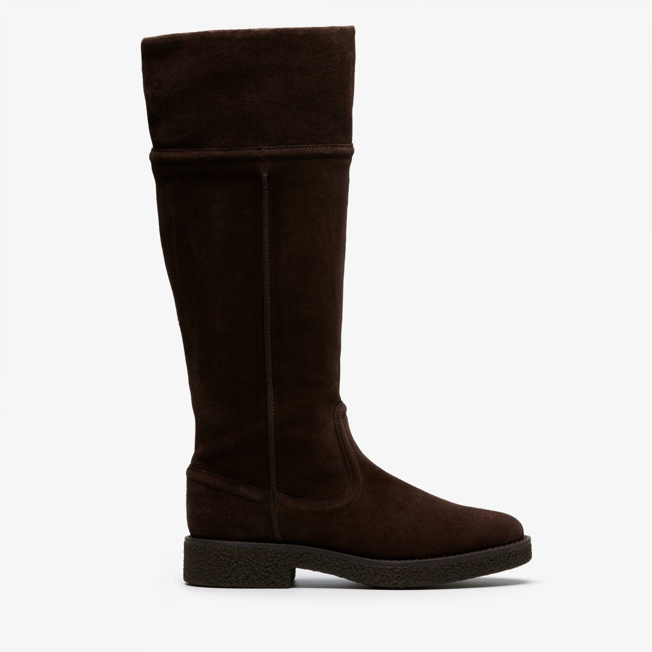 Nella Hi Dark Brown Suede Clarks Women