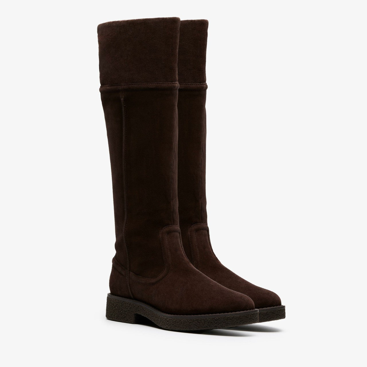 Nella Hi Dark Brown Suede Clarks Women