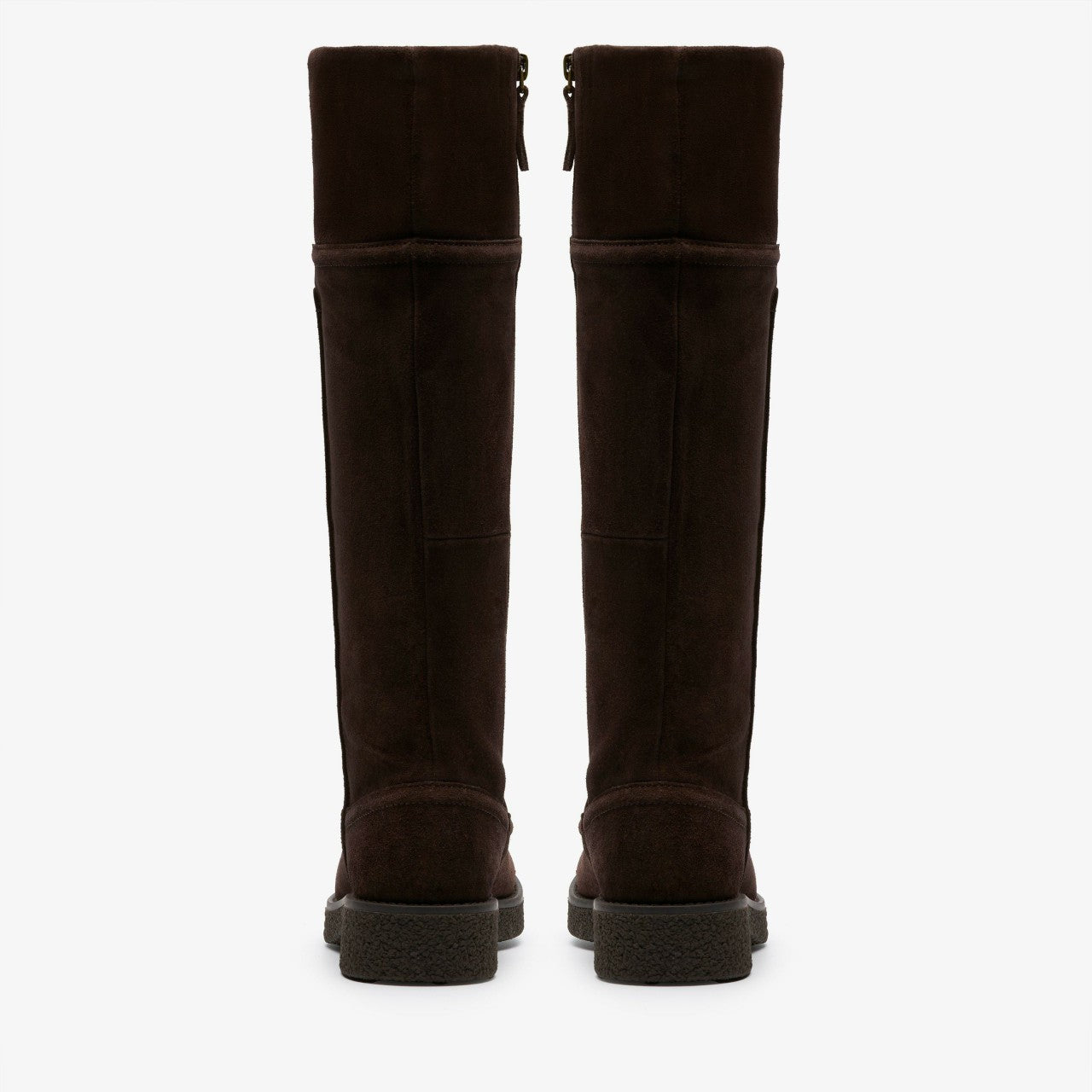 Nella Hi Dark Brown Suede Clarks Women