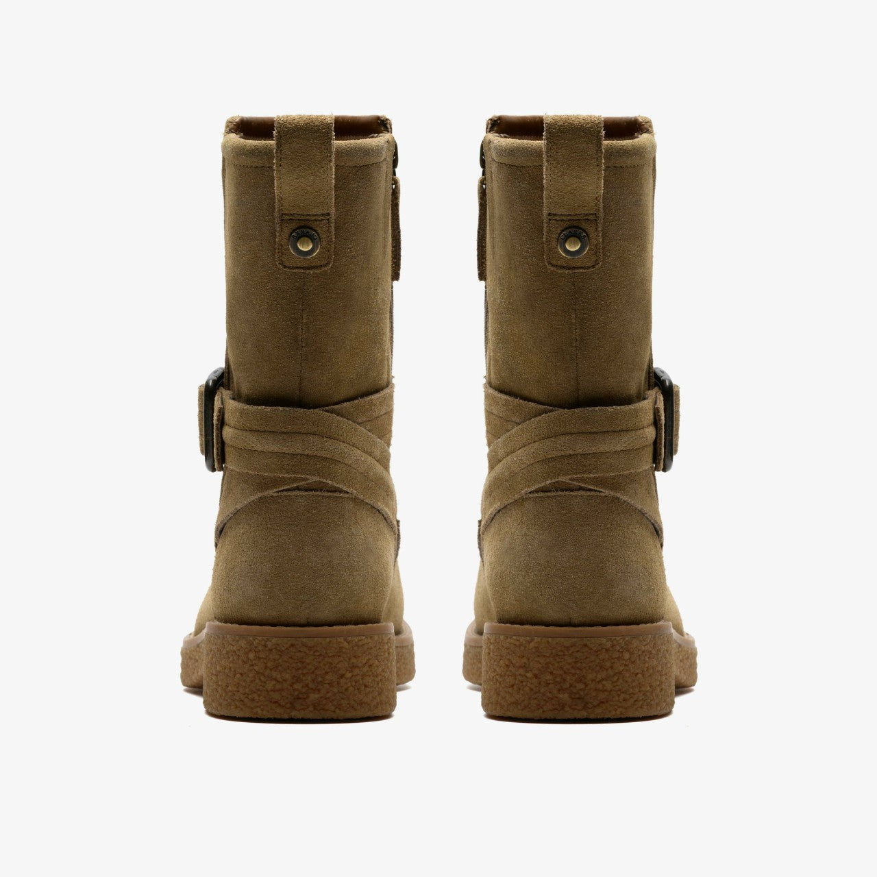 Nella Mid Dark Sand Suede Clarks Women